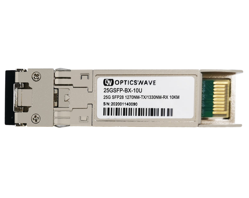 25GBASE-BX10-U SFP28 1270nm-TX/1330nm-RX 10km DOM LC SMF Optical Transceiver Module