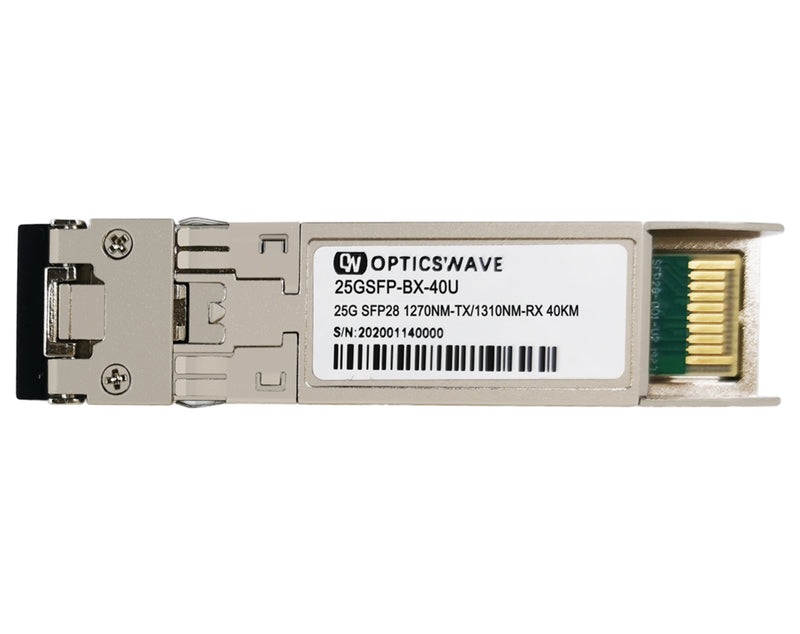 25GBASE-BX40-U SFP28 1270nm-TX/1310nm-RX 40km Industrial DOM LC SMF Optical Transceiver Module