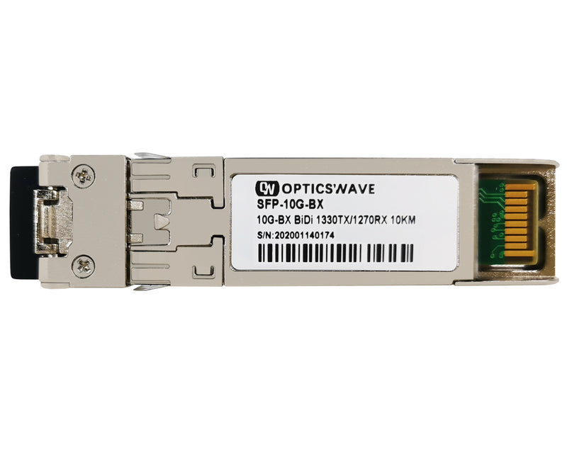 10GBASE-BX10-D BiDi SFP+ 1330nm-TX/1270nm-RX 10km DOM LC SMF Transceiver Module