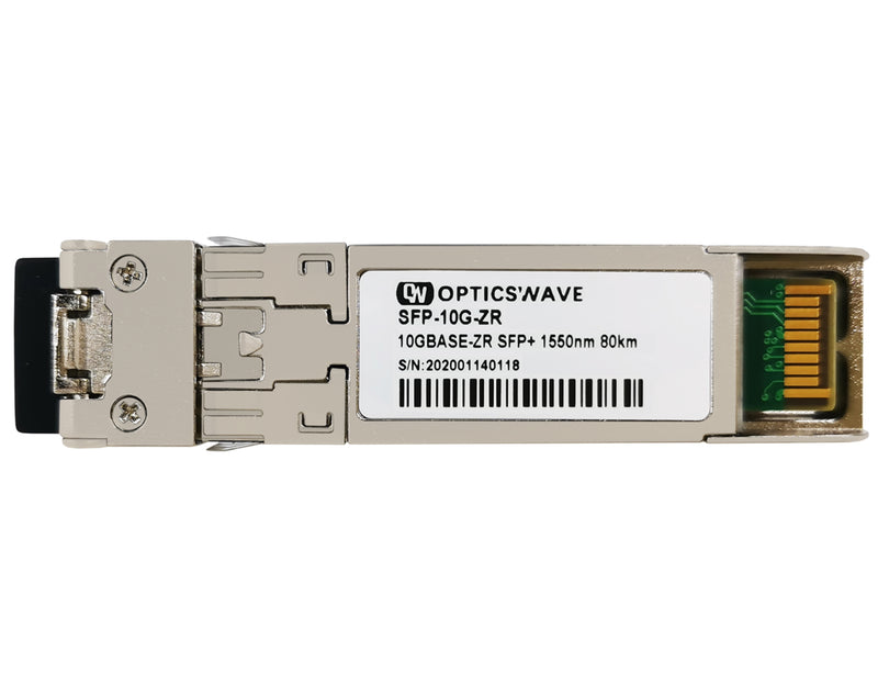 10GBASE-ZR SFP+ 1550nm 80km DOM LC SMF Transceiver Module (SMF, LC, DOM)