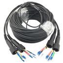 8-core 100¡ìT G657A1 Singlemode LC UPC to PDLC UPC Outdoor DVI Waterproof Armored Fiber Optic Patch Cord