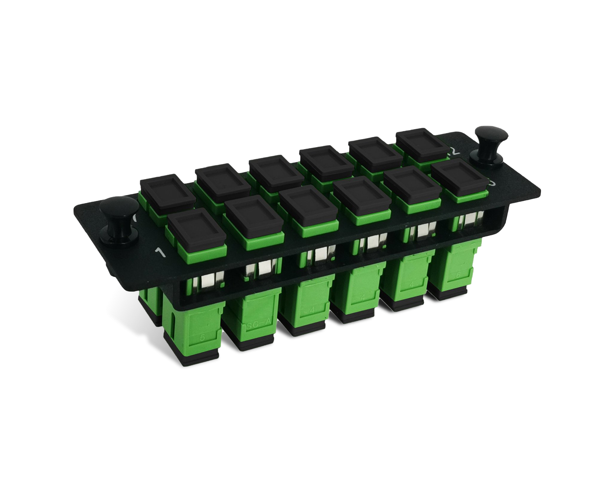 Ap101409 FHD Fiber Adapter Panel, 12 Fibers OS2 Single Mode, 12x SC APC Duplex