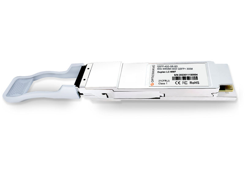 QSFP-40G-SR-BD 40GBASE-SR SWDM4 BiDi QSFP+ 300m DOM Duplex LC MMF Optical Transceiver Module