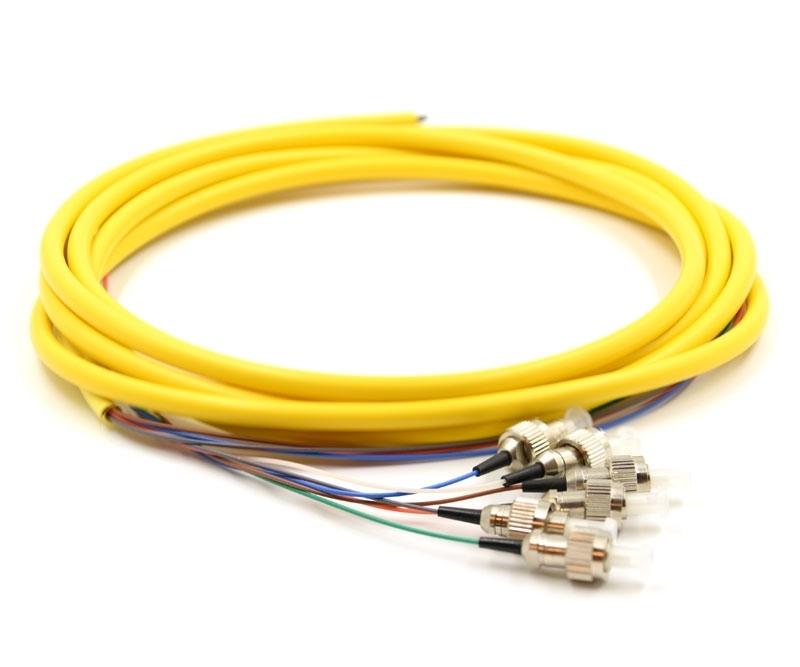 6 Fiber LC/APC Pigtail, Single-mode, OS2 Single-mode, OS2, 9/125, Fiber Optic Pigtail