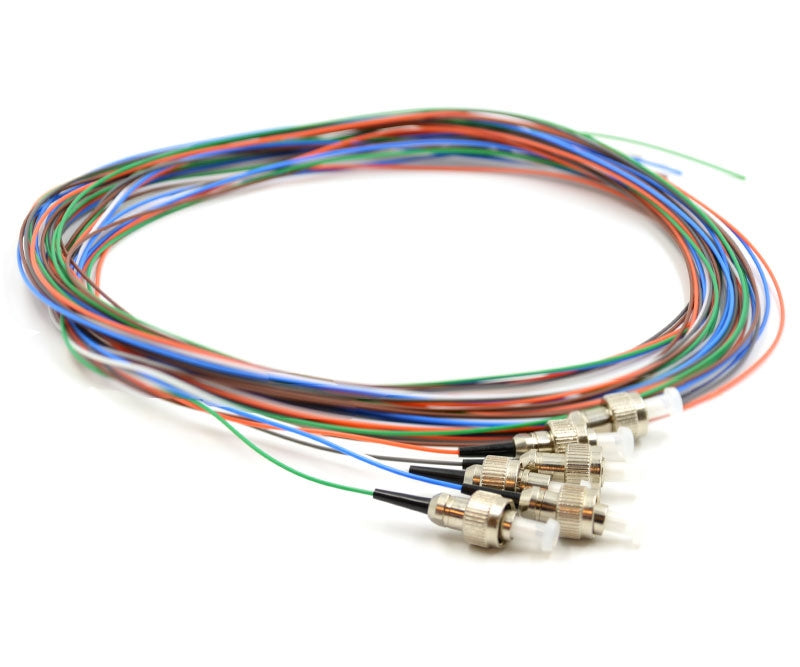 6 Fiber FC Pigtail, Multimode, OM3 Multimode, OM3, 50/125, Fiber Optic Pigtail