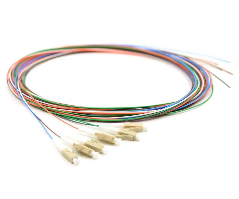 6 Fiber LC Pigtail, Multimode, OM3 Multimode, OM3, 50/125, Fiber Optic Pigtail