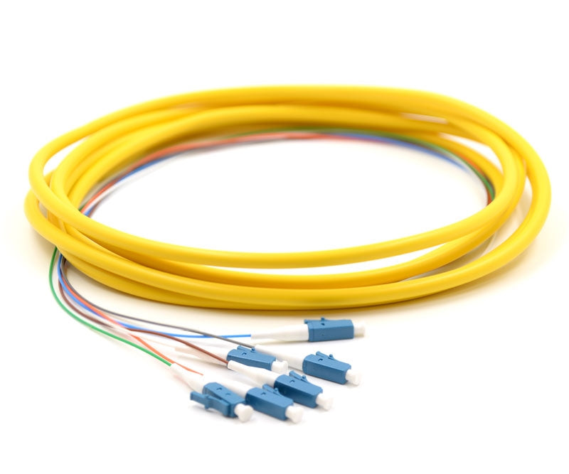 6 Fiber LC Pigtail, Single-mode, OS2 Single-mode, OS2, 9/125, Fiber Optic Pigtail