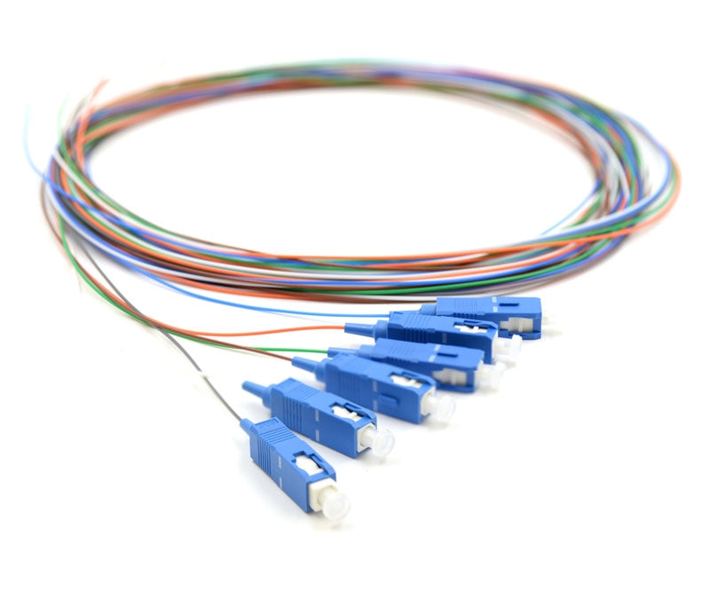 6 Fiber SC Pigtail, Single-mode, OS2 Single-mode, OS2, 9/125, Fiber Optic Pigtail