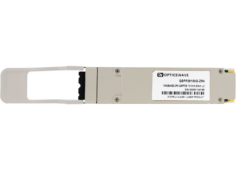 QSFP-100G-ZR4-S 100GBASE-ZR4 QSFP28 1310nm 80km DOM LC SMF Optical Transceiver Module