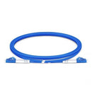 LC UPC to LC UPC Duplex OS2 Single Mode Armored PVC (OFNR) 3.0mm Fiber Optic Patch Cable