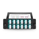 FHD BIDI Fiber TAP Cassette, OM4 Multimode, 6 x LC Duplex Live Ports, 6 x LC Duplex TAP Ports