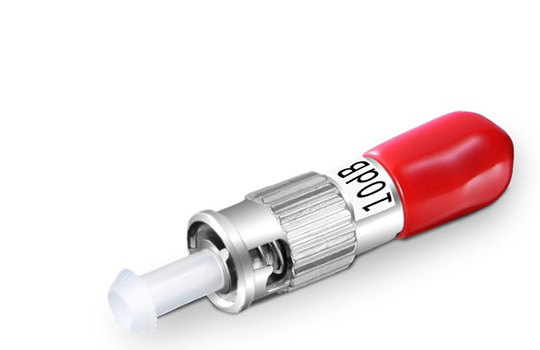 ST Fixed Fiber Optic Attenuator, Male-Female, SM/MM, 1~25dB Optional