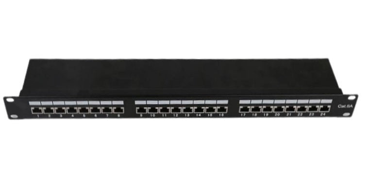 1U 24 Ports Cat6 Unshielded 110 Punch Down Patch Panel