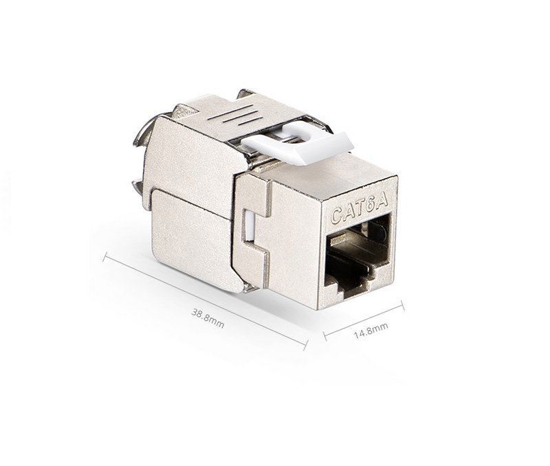 Cat6a RJ45 (8P8C) Shielded Toolless Keystone Jack