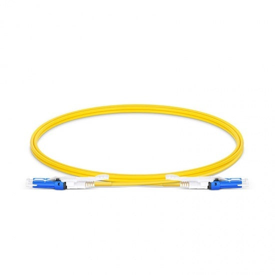 CS-CS UPC Duplex OS2 Single Mode PVC (OFNR) 2.0mm Fiber Optic Patch Cable, for 200/400G