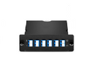 FHD MTP®-12 Cassette, 12 Fibers OS2 Single Mode,  MTP® to 6x LC Duplex (Blue), 0.35dB max