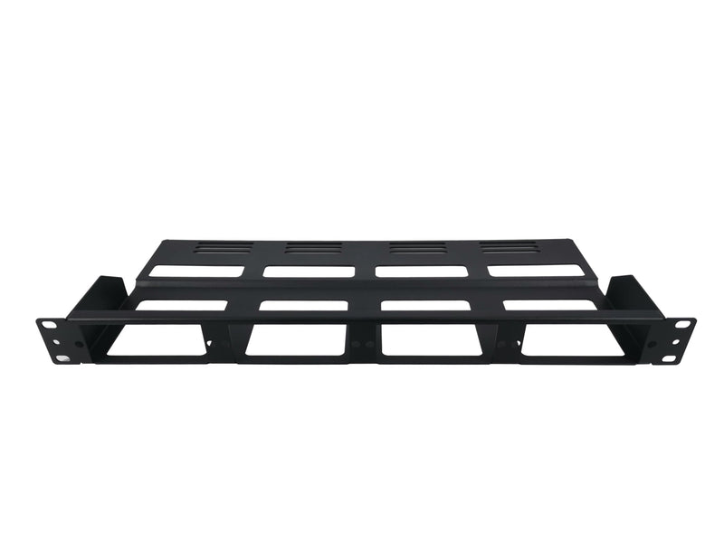 FHD Open Style, 1U Rack Mount Modular Fiber Enclosure Panel, Holds up to 4x  FHD Cassettes or Panels, FHD-1U-CMP400