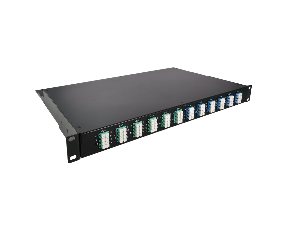 2x MTP-8, 96 Fibers LC OS2 Single Mode, Universal Polarity, HD1U 1U Br ...