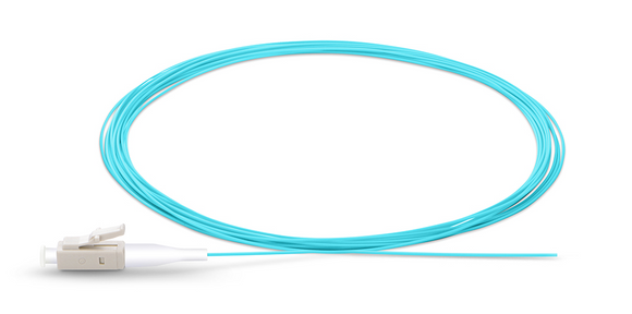 SC UPC Simplex OM3 Multimode PVC (OFNR) 0.9mm Fiber Optic Pigtail ...