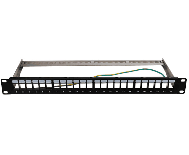 1U 24 Ports Shielded/Unshielded Blank Keystone High Quality Patch Panel