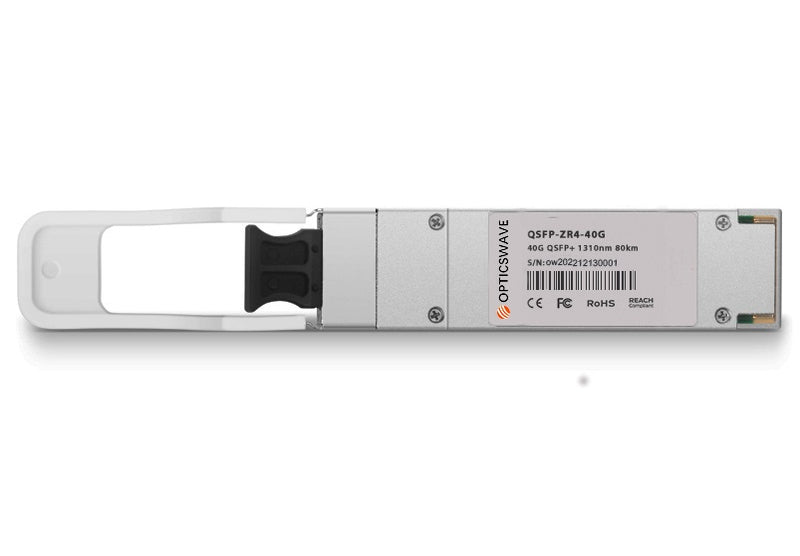 40GBASE-ZR4 QSFP+ 1310nm 80km DOM Duplex LC SMF Optical Transceiver Module, QSFP-ZR4-40G