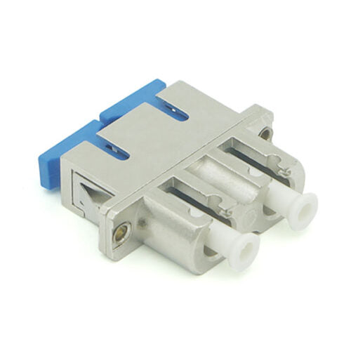 LC-SC Hybrid Duplex SM/MM Metal Fiber Optic Adapter/Coupler, Female to Female