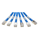 6 Plug to 6 Plug Cat6a Shielded (SFTP) PVC CMR Pre-Terminated Copper Trunk Cable